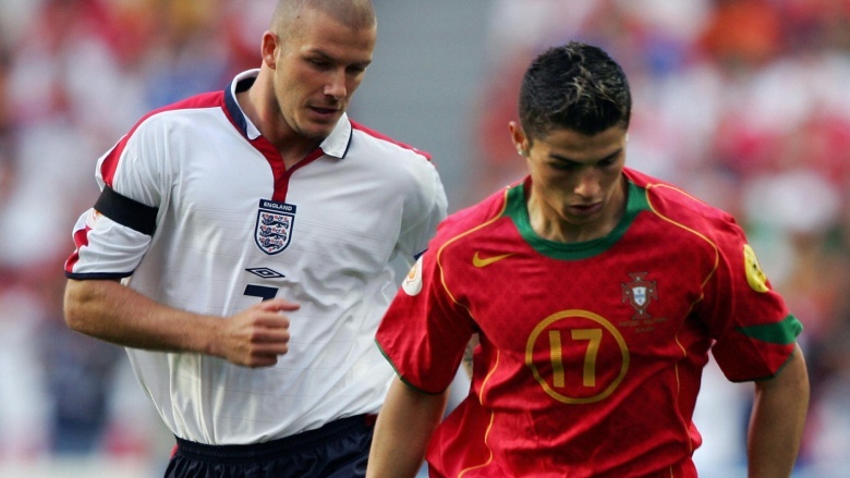 Cristiano Ronaldo and David Beckham's Legs