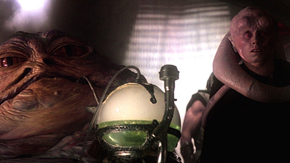 Bib Fortuna with Jabba the Hutt