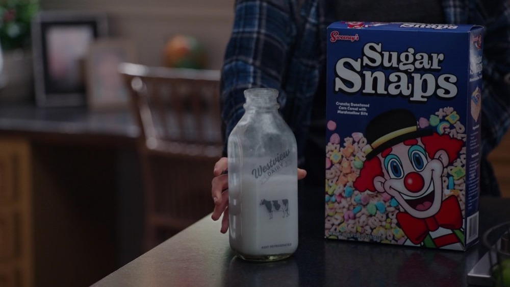 Wanda's box of Sugar Snaps with milk