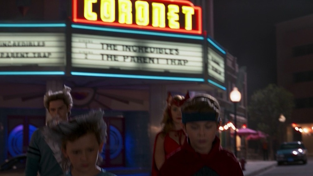 The movie marquee in episode 6