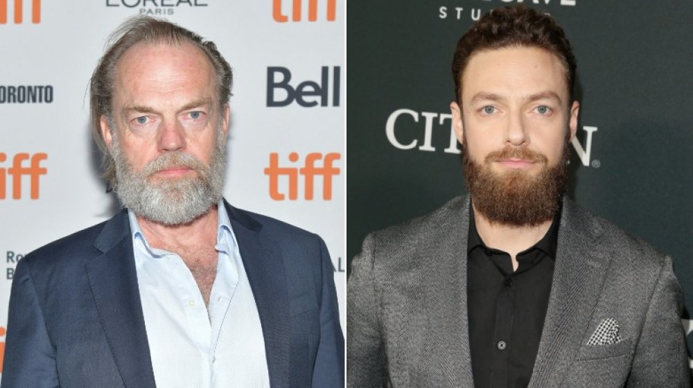 Hugo Weaving and Ross Marquand