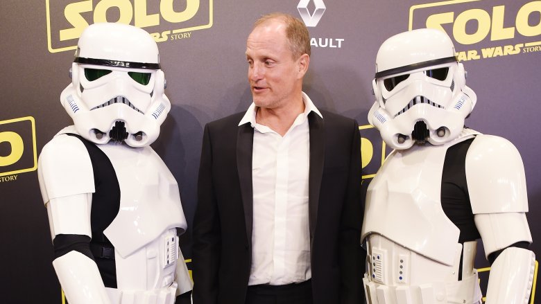 Woody Harrelson and stormtroopers