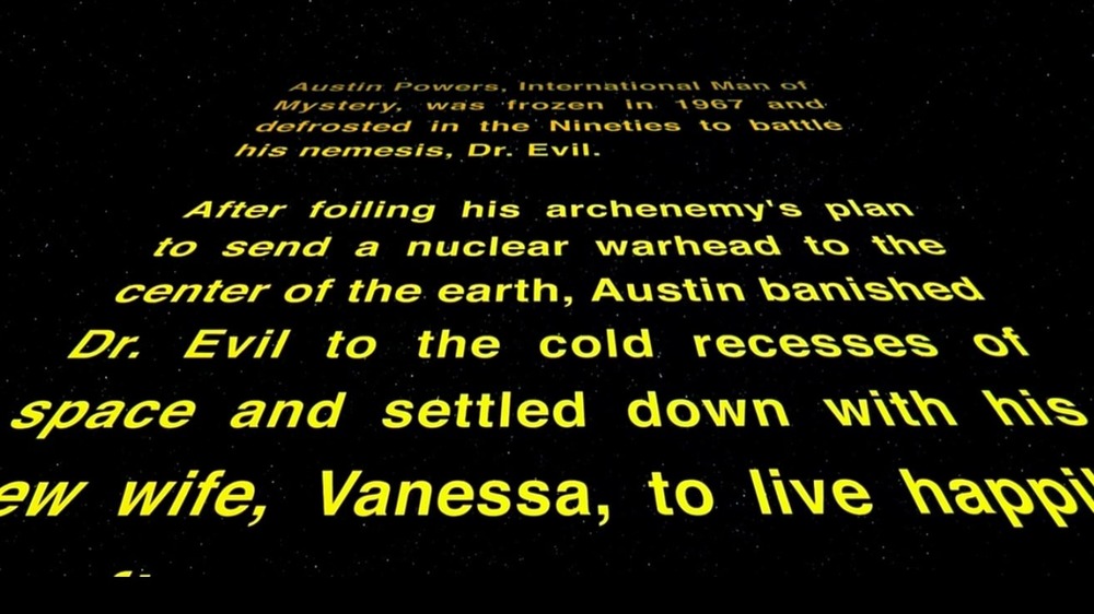 Austin Powers Star Wars credits