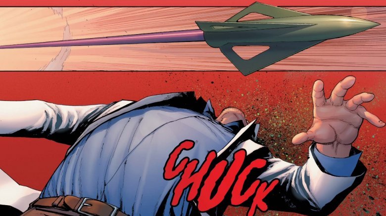 Hawkeye assassinando Bruce Banner na Segunda Guerra Civil # 3