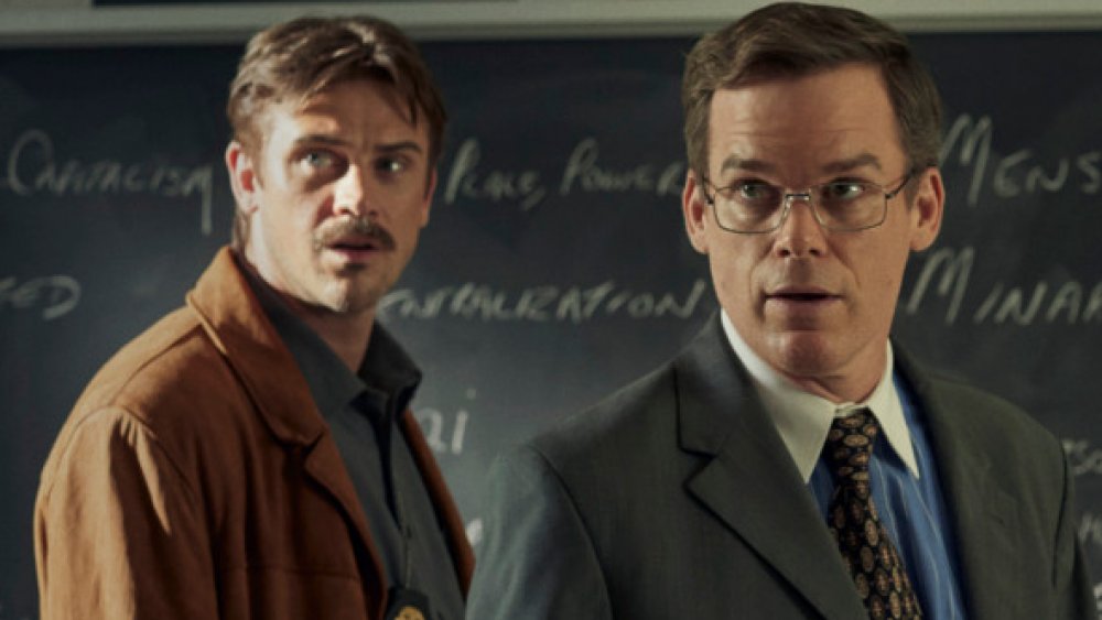 Boyd Holbrook and Michael C. Hall in In the Shadow of the Moon